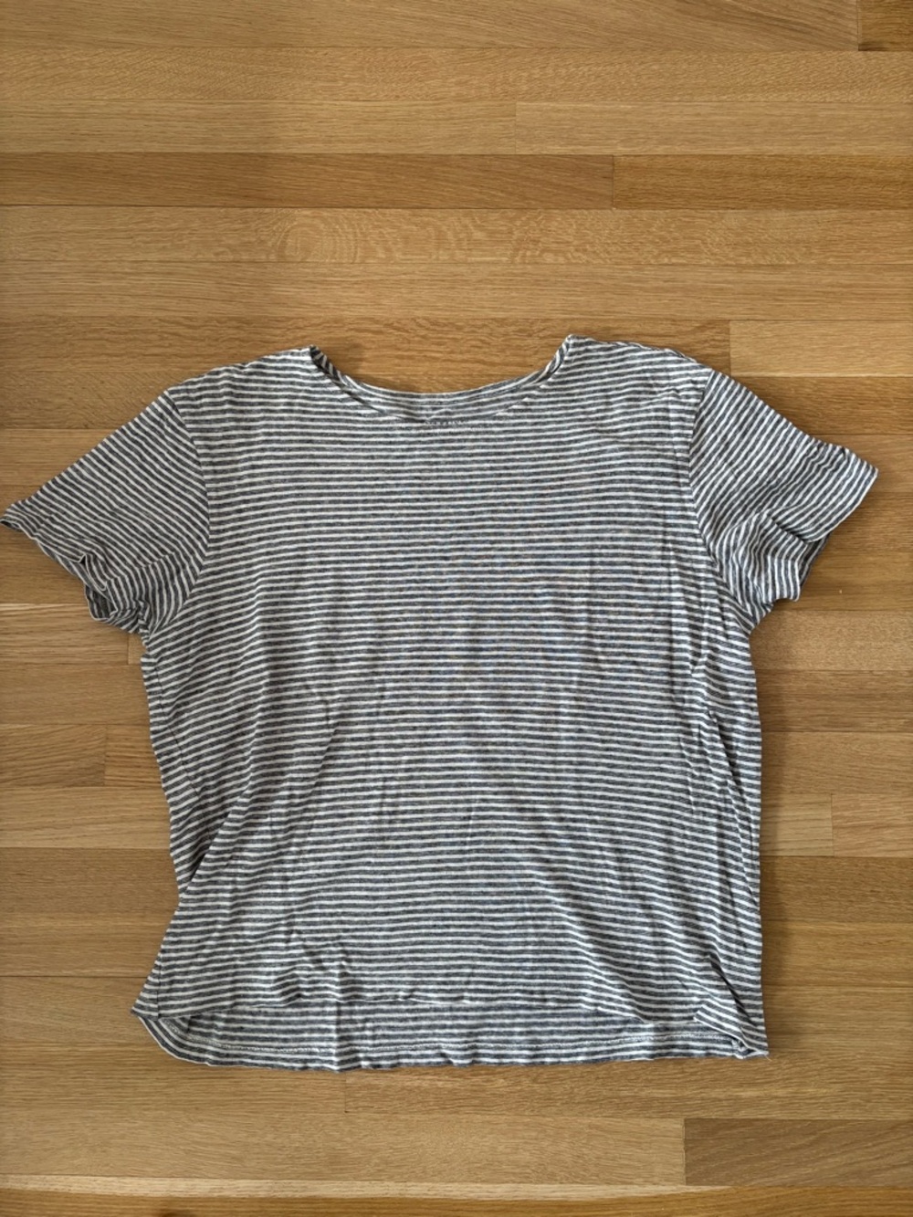 All Saints Men's Short Sleeve Linen Tee - Wide Neck